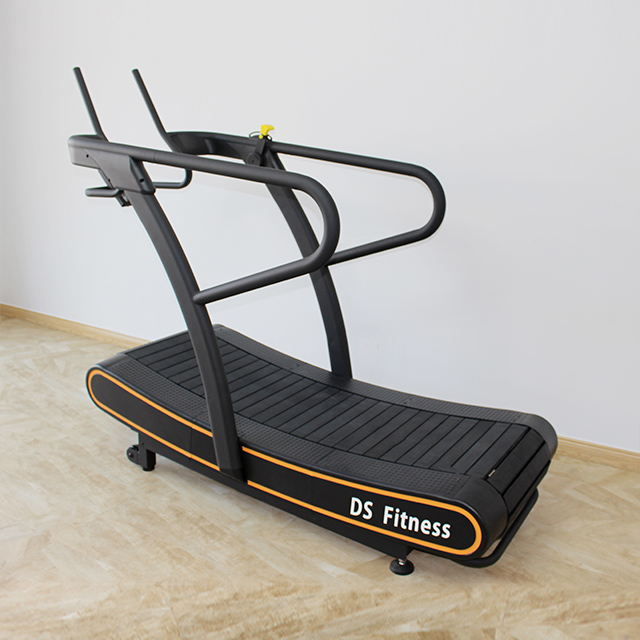 Self Powered Self Driven Workout Resistance Curved Treadmill