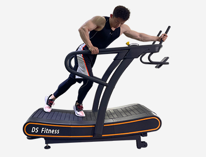 Self Powered Durable Park Resistance Curved Treadmill